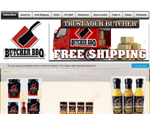 Tablet Screenshot of butcherbbq.com